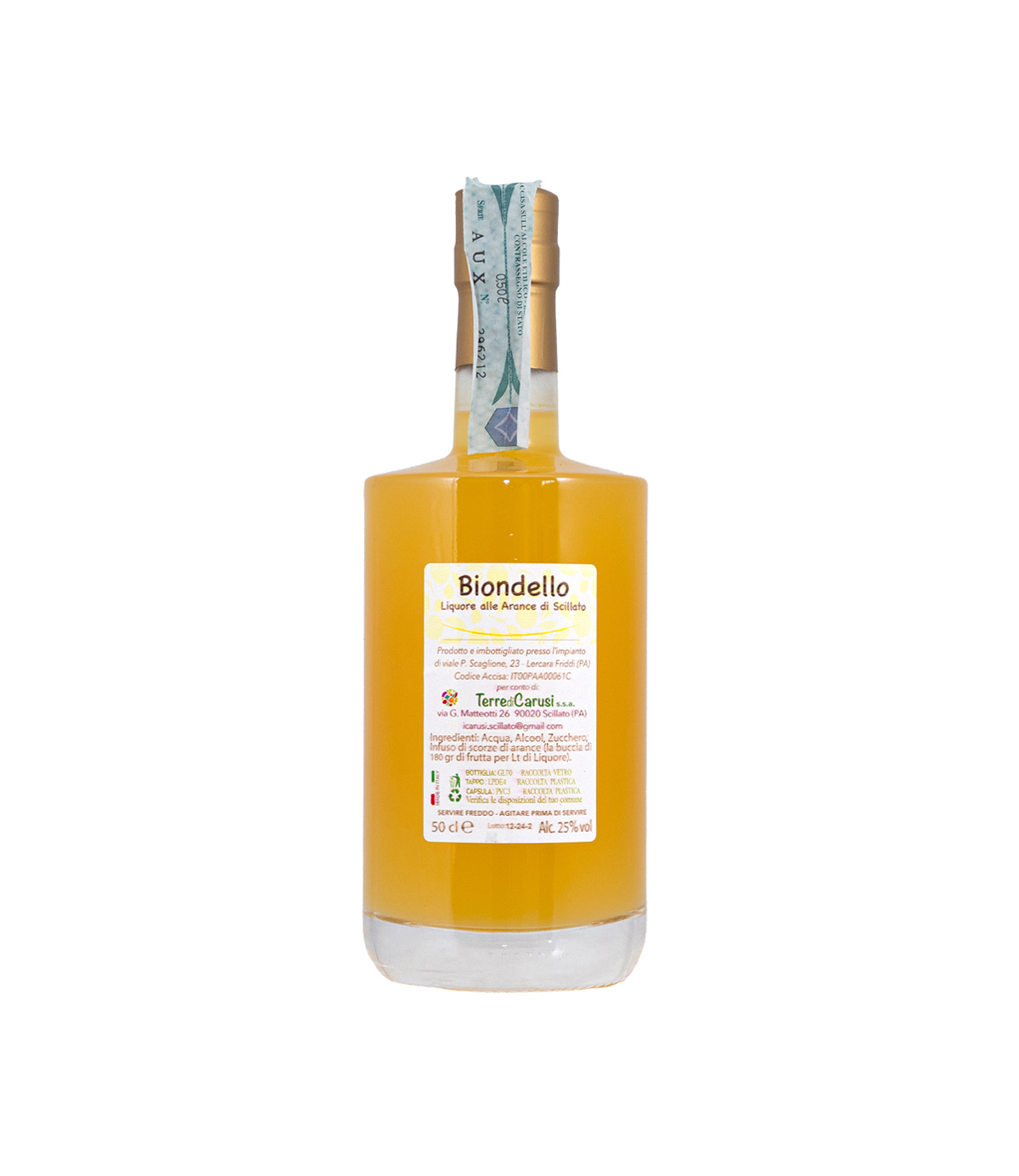biondello liquore di arancia biondo di scillato terre di carusi