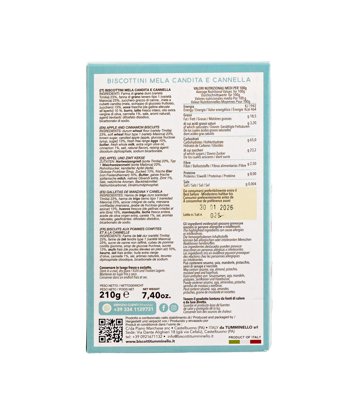 biscotti tumminello mela e cannella granisi