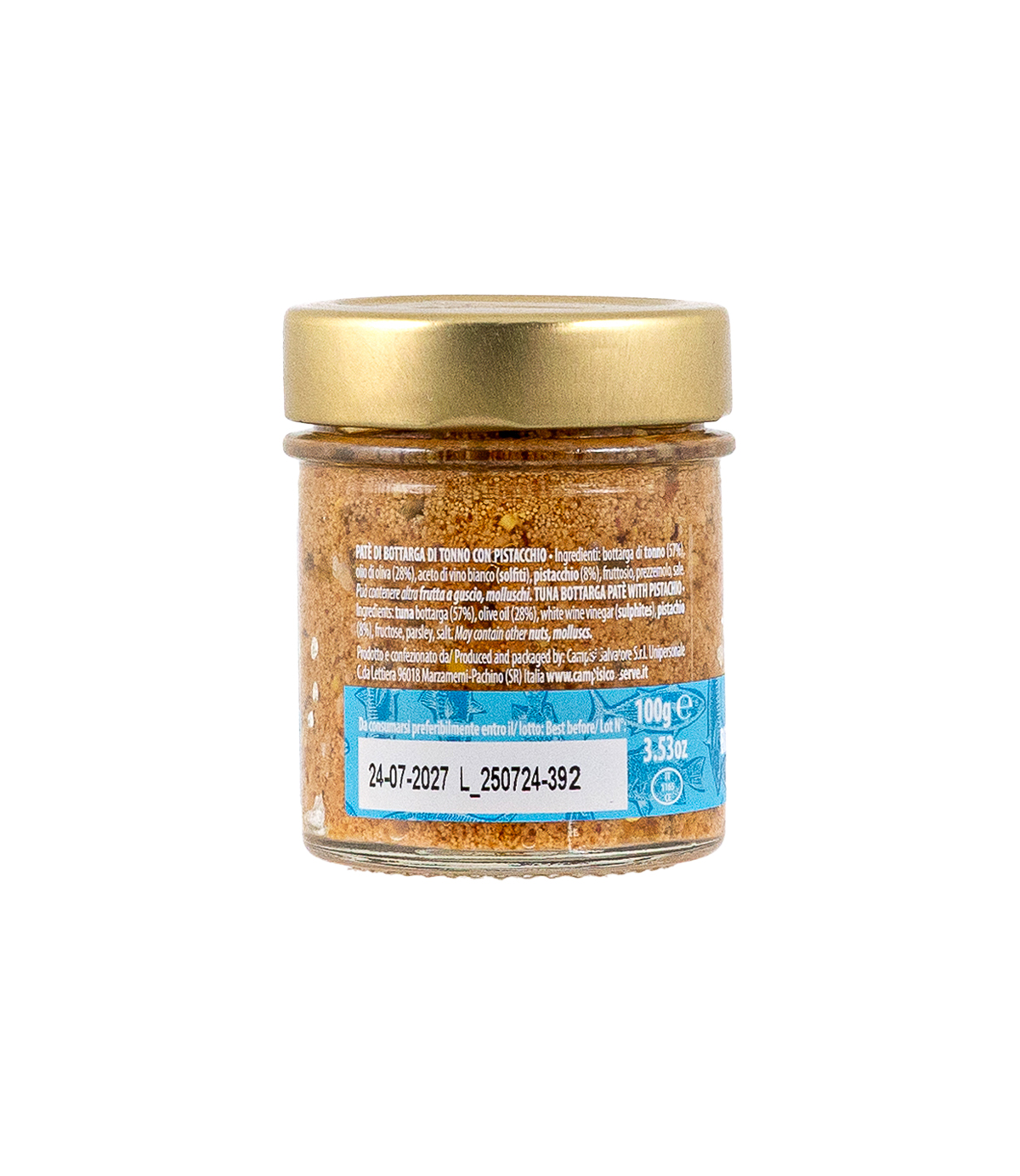 patè di bottarga di tonno con pistacchio campisi