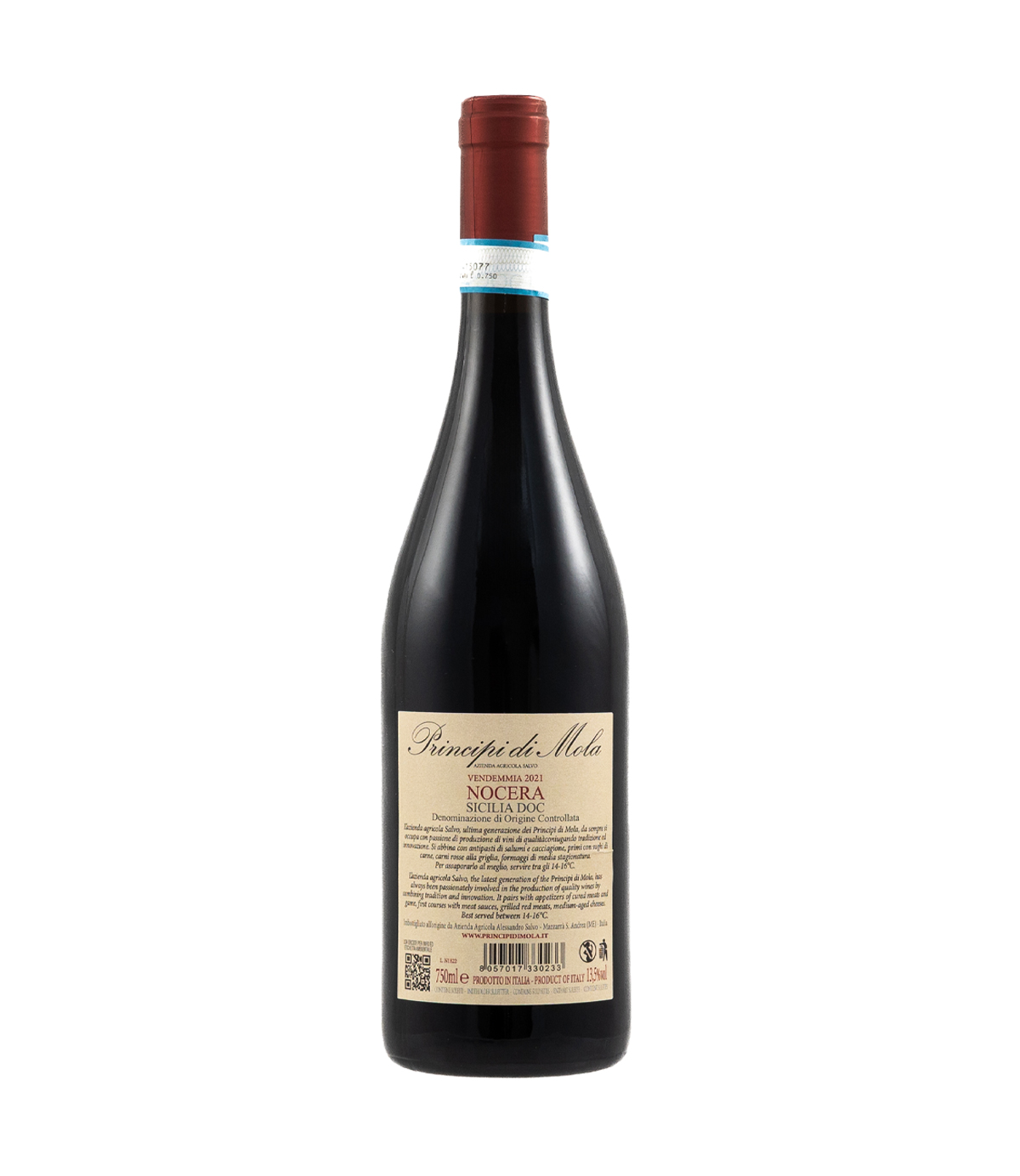 vino nocera rosso sicilia doc principi di mola