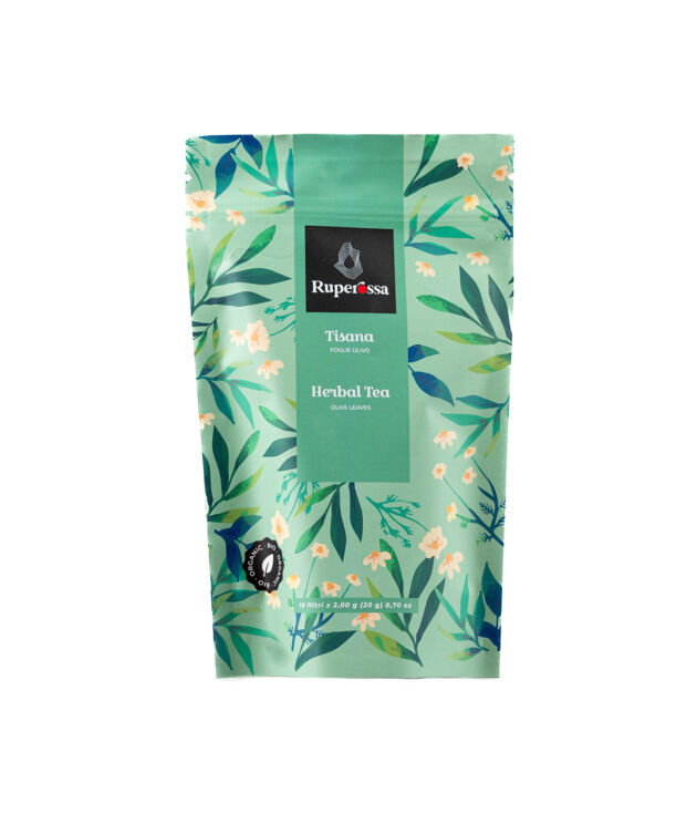 Tisana 100% Biologica di Foglie di Ulivo – Pura – Ruperossa – 20g